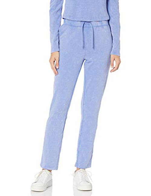KENDALL + KYLIE KENDALL + KYLIE Womens French Terry Jogger  (Gaga Blue Mineral Wash) Womens Clothing