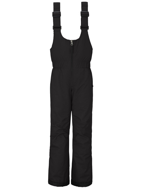 Wantdo Girls Winter Casual Ski Suit Outdoor Recreation Pants Fishing Bib Fleece Lined Bib Flexible Sport Pants Black 10/12