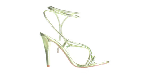 JLO by Jennifer Lopez Womens Chartreuse Green Ankle Strap Heels Size 7 (7676193)