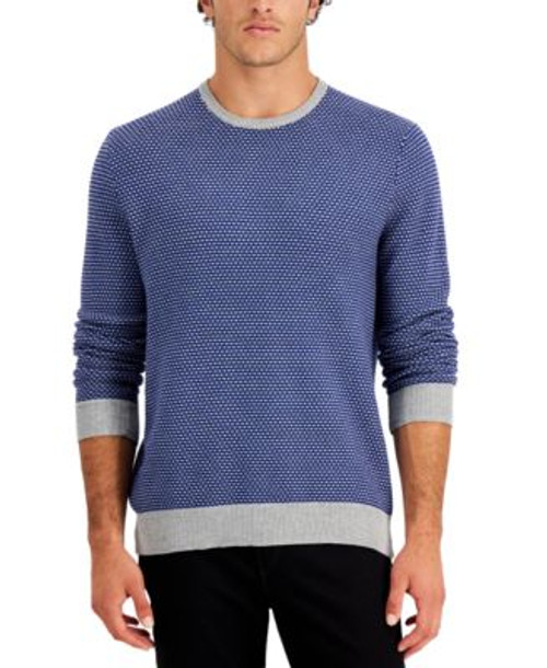 Club Room Mens Elevated Tonal Texture S Navy L