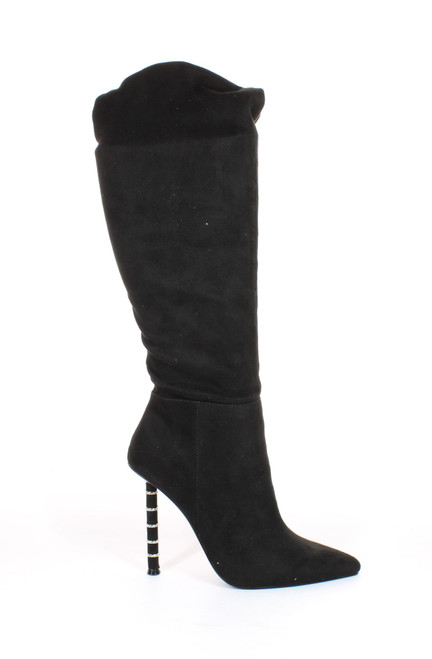JLO by Jennifer Lopez Womens Pronce Black Fashion Boots Size 9 (7687283)