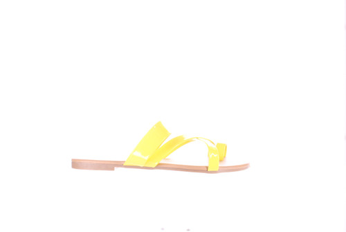 Fashion Focus Womens Angeles Yellow Sandals Size 7.5 (1717692)