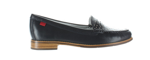 Marc Joseph Womens East Village 3 Navy Nappa Loafers Size 6 (1810550)