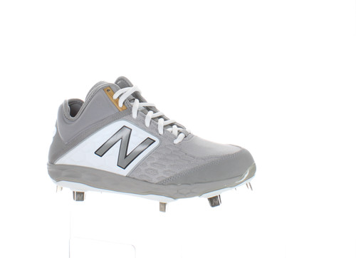 New Balance Mens M3000gw4 Grey/White Baseball Cleats Size 5 (2E) (2017118)