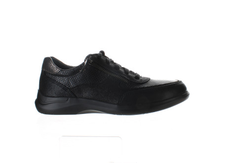 Aravon Womens Pc Tie Black Fashion Sneaker Size 6.5
