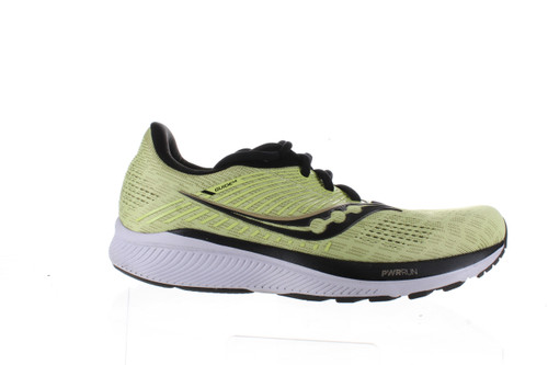 Saucony Mens Guide 14 Keylime/Gravel Running Shoes Size 7.5 (2070283)