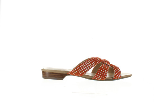 VANELi Womens Broska Orange Sandals Size 7 (Wide)