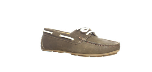 Driver Club USA Womens Daytona Beach Brown Nubuck Boat Shoes Size 5 (4E)