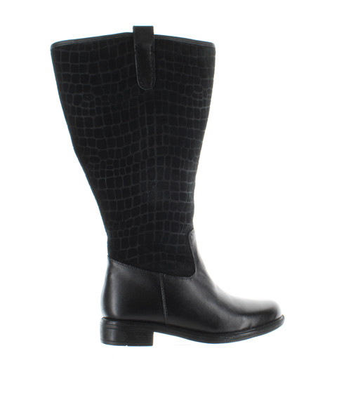David Tate Womens Best 20-001 Black Calfskin Fashion Boots Size 6.5 (Wide)
