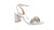 Badgley Mischka Womens Clara Soft White Ankle Strap Heels Size 9 (2554039)