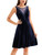 GRACE KARIN Womens Lace Deep V-Neck Sleeveless A-Line Wedding Party Formal Dress XL Dark Blue Velvet