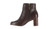 Marc Joseph Womens Wooster Brown Nappa Ankle Boots Size 5.5 (1978640)