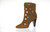 LFL by Lust for Life Womens Casablanca Cognac Suede Fashion Boots Size 7