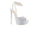 JLO by Jennifer Lopez Womens Junnie Silver Ankle Strap Heels Size 7 (7686494)