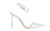 JLO by Jennifer Lopez Womens Calea White Ankle Strap Heels Size 10 (7686798)