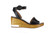 Bernardo Womens Kate Black Ankle Strap Heels Size 9 (1907297)