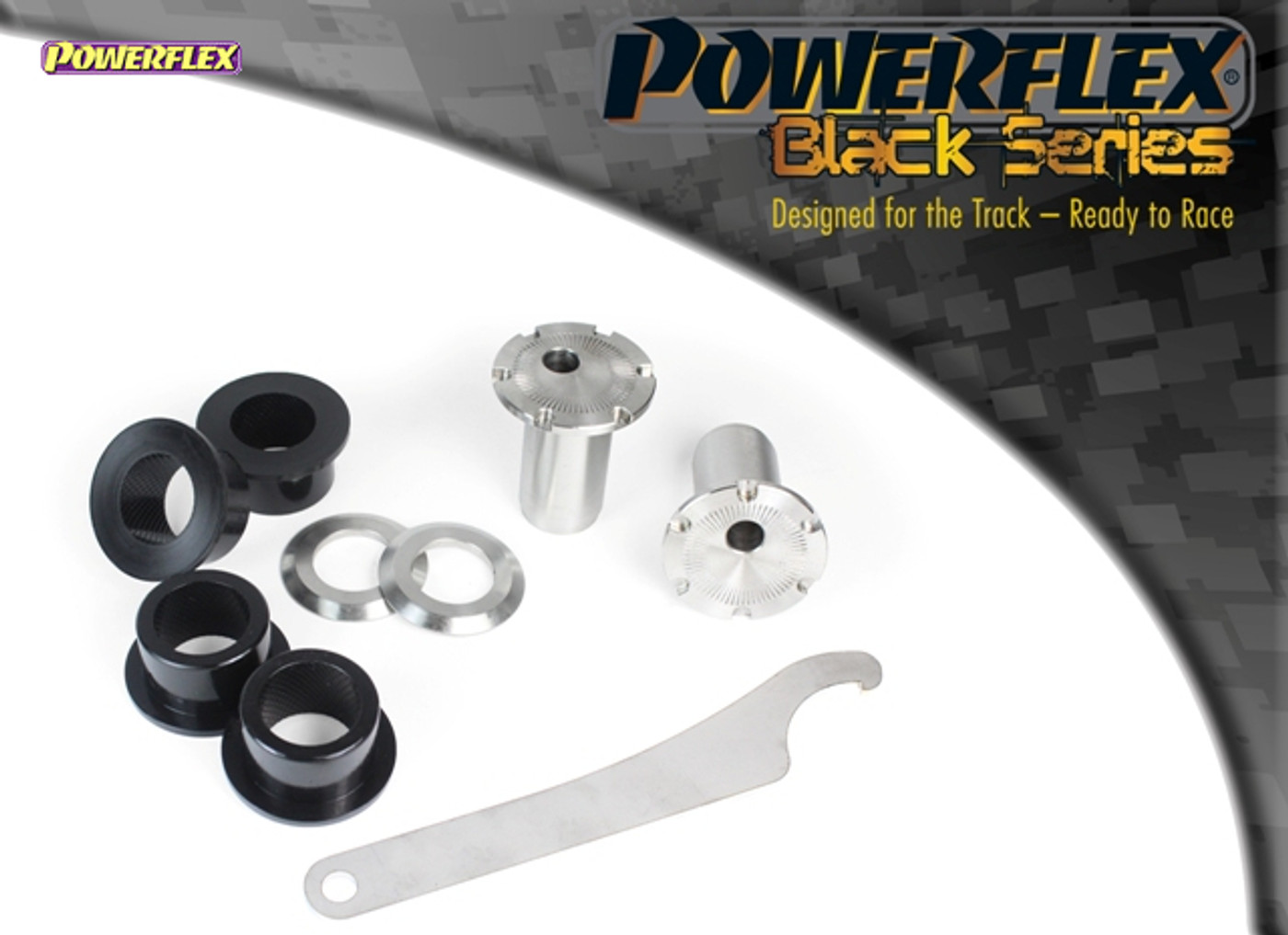 Powerflex Track Front Track Control Arm Inner Bushes, Camber Adjustable - 911 992 (2021 on) - PFF57-801BLK Powerflex Track Front Track Control Arm Inner Bushes, Camber Adjustable - 911 992 (2021 on) - PFF57-801BLK