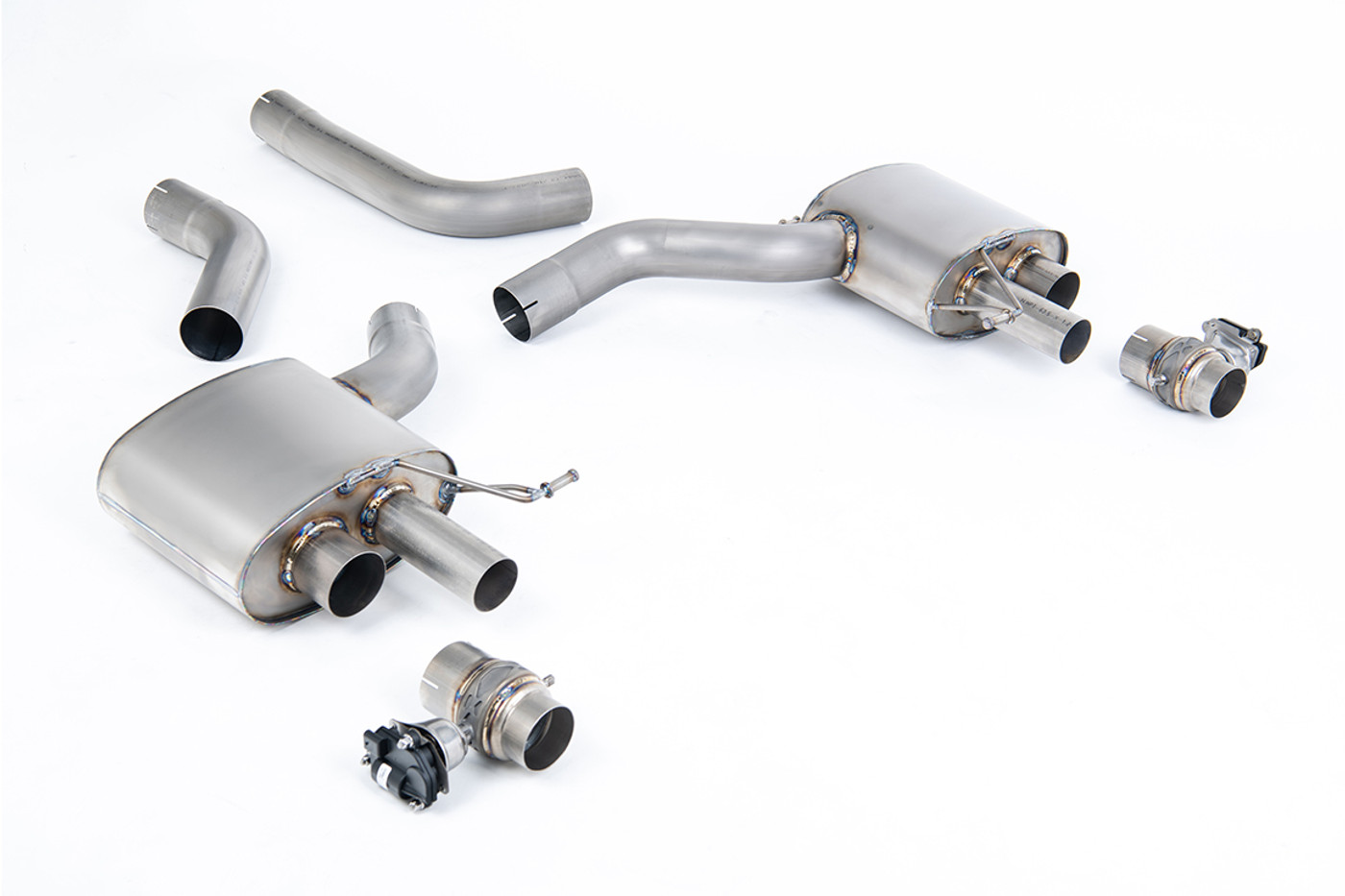 Milltek Additional parts Upgrade Kit to Signature Series Titanium Axle Back System from any existing Milltek Sport Stainless Options RS6 C8 4.0 V8 bi-turbo (OPF/GPF Models) - Signature Series Titanium 2019 - SSXAU1048