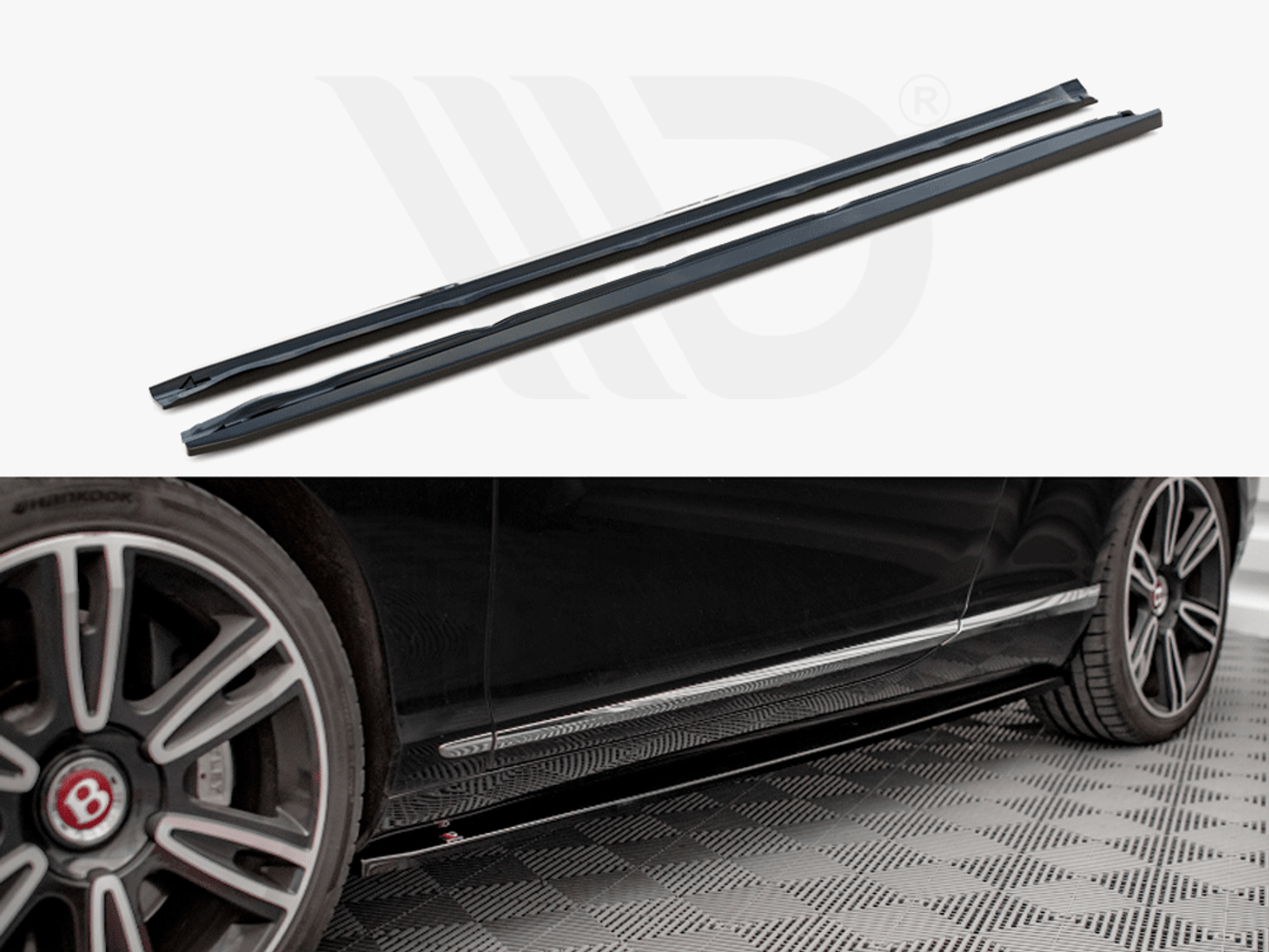 Maxton Side Skirts Diffusers Bentley Continental GT V8 S MK2 (2014-2016)