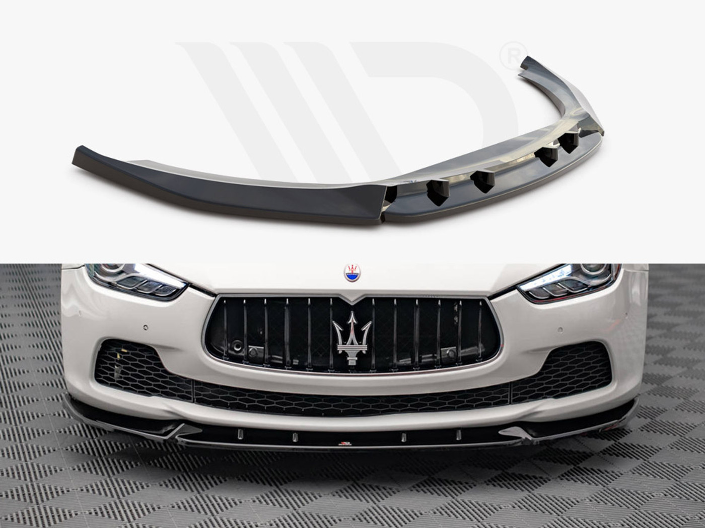 Maxton Front Splitter V.2 Maserati Ghibli MK3 (2013-2017) Maxton Front Splitter V.2 Maserati Ghibli MK3 (2013-2017)