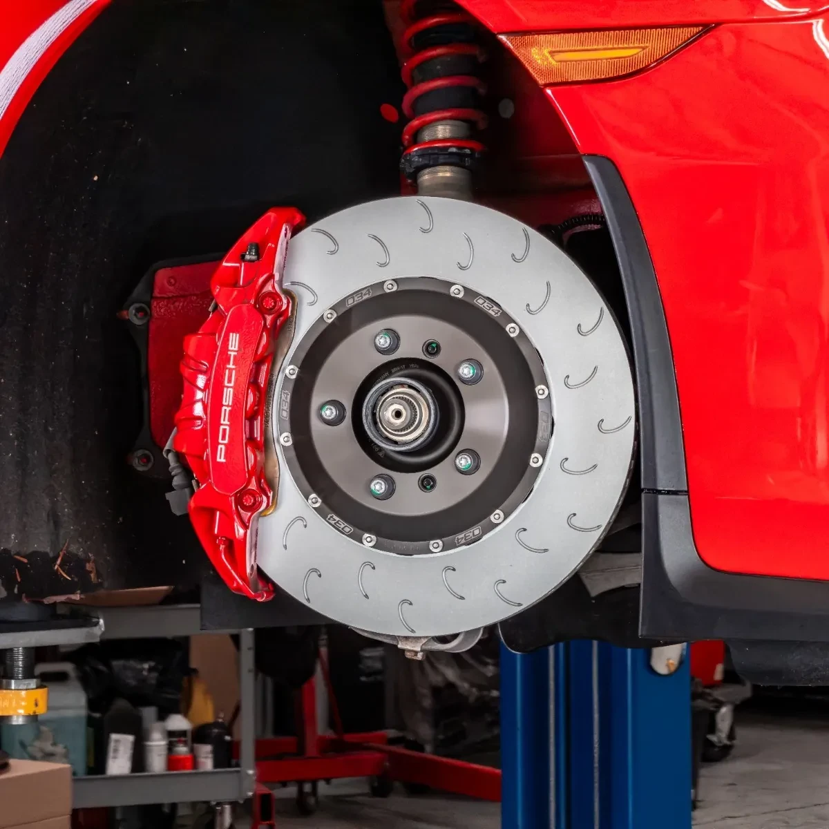 034Motorsport 2-Piece Floating Front Brake Rotor Upgrade - 991.1/991.2 Porsche 911 GT3