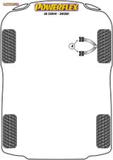 Powerflex Track Front Upper Wishbone Bushes  - i8 (2014 - ON) - PFF5-6004BLK