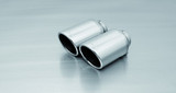 Remus Exhaust Rear Silencer Left/Right with Integrated Vacuum controlled valves using the OE valve control system with 4 tail pipes 102 mm angled, rolled edge, chromed - Ghibli Type 157M 3.0 243 kW  2013-2017