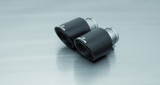 Remus Exhaust Rear Silencer Left/Right with Integrated Vacuum controlled valves using the OE valve control system with 4 Carbon tail pipes 102 mm angled, Titanium internals - Ghibli Type 157M 3.0 S 301 kW  2013-2017