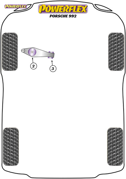 Powerflex Jack Pad Adaptor - 911 992 (2021 on) - PF75-1001 Powerflex Jack Pad Adaptor - 911 992 (2021 on) - PF75-1001