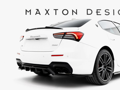 Maxton Rear Splitter (Vertical Bars) Maserati Ghibli Modena Mk3 Facelift Maxton Rear Splitter (Vertical Bars) Maserati Ghibli Modena Mk3 Facelift