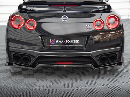 Maxton Central Rear Splitter (Vertical Bars) Nissan GTR R35 Facelift Maxton Central Rear Splitter (Vertical Bars) Nissan GTR R35 Facelift