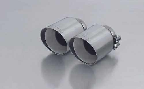 Remus Non-Resonated Cat back Exhaust Valved using the OE system - 4 tail pipes angled/straight cut/chromed - F90 M5