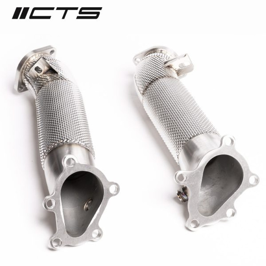 CTS Turbo Cast Stainless Steel 3.5″ Downpipes - Nissan R35 GT-R