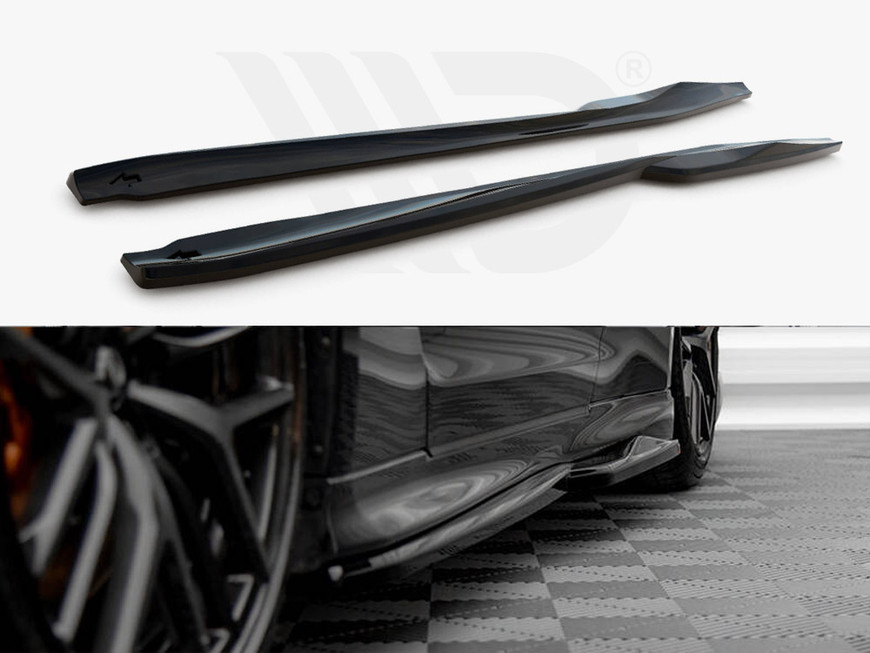 Maxton Side Skirts Diffusers Nissan GTR R35 2nd Facelift