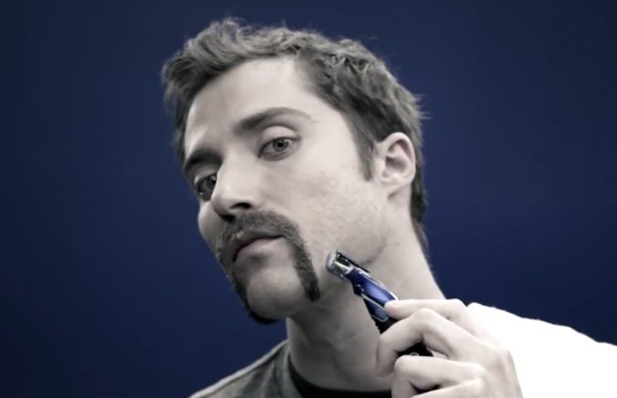Step 6 image. Shave with light, gentle strokes.