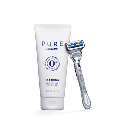 Pure Shave Cream For Sensitive Skin Shaving Gillette