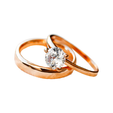 Sophisticated 22 Karat Gold And Diamond Ring