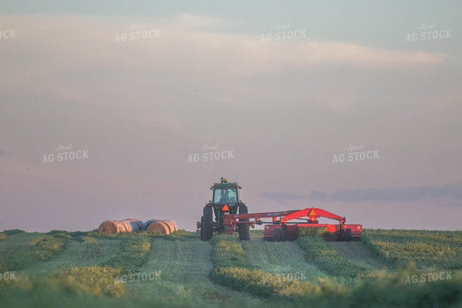 Tractor Cutting Alfalfa 72067