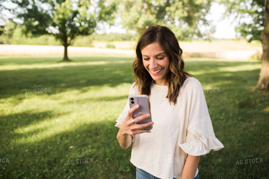 Woman Looking at Smartphone 5947