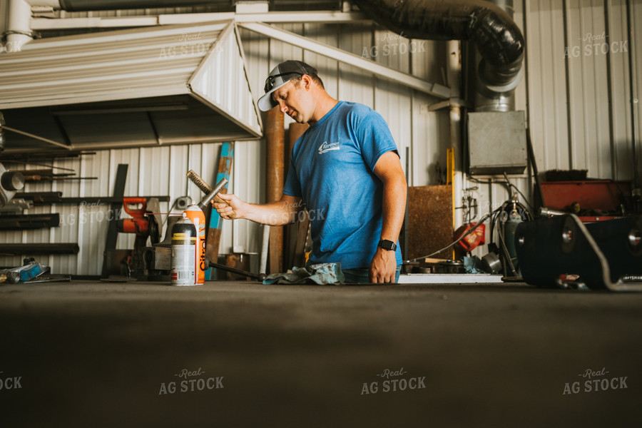 Farmer Working in Farm Shop 6188