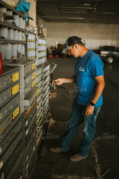 Farmer Working in Farm Shop 6193