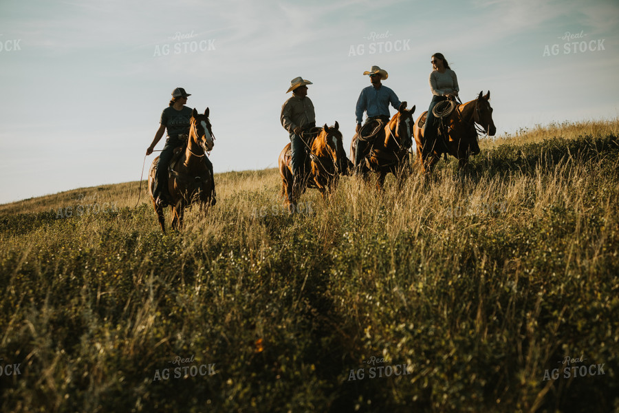 Ranchers on Horses 6382