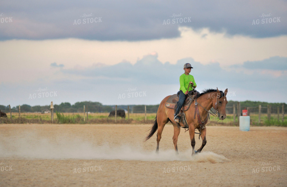 Kid on Horse 110008