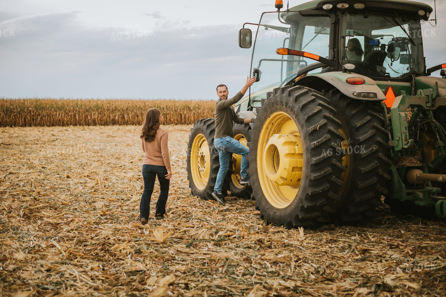 Farmer Entering Tractor 6625