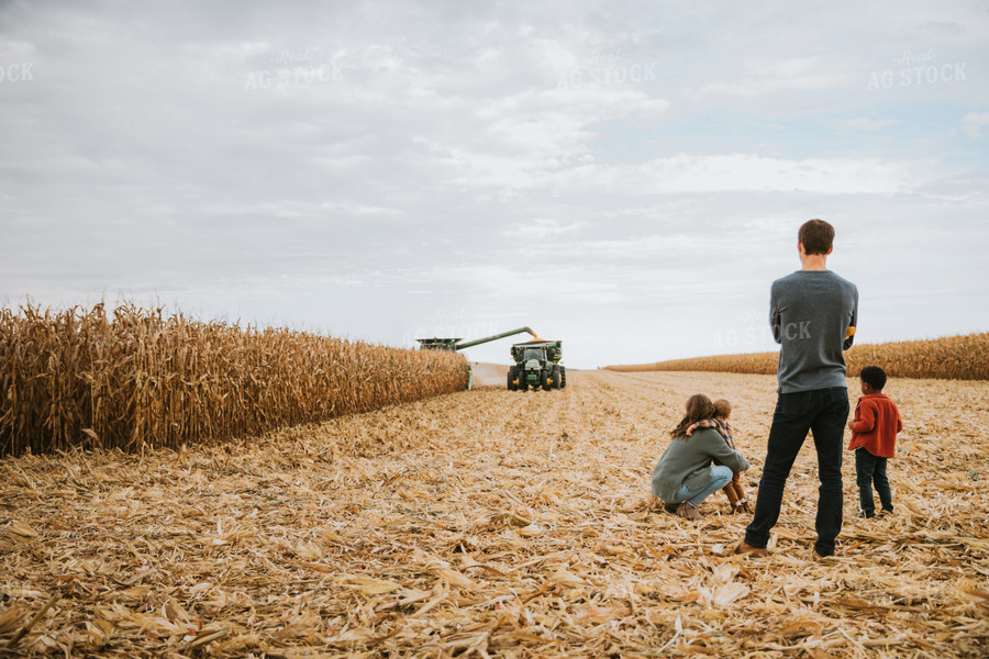 Farm Family in Field 6635