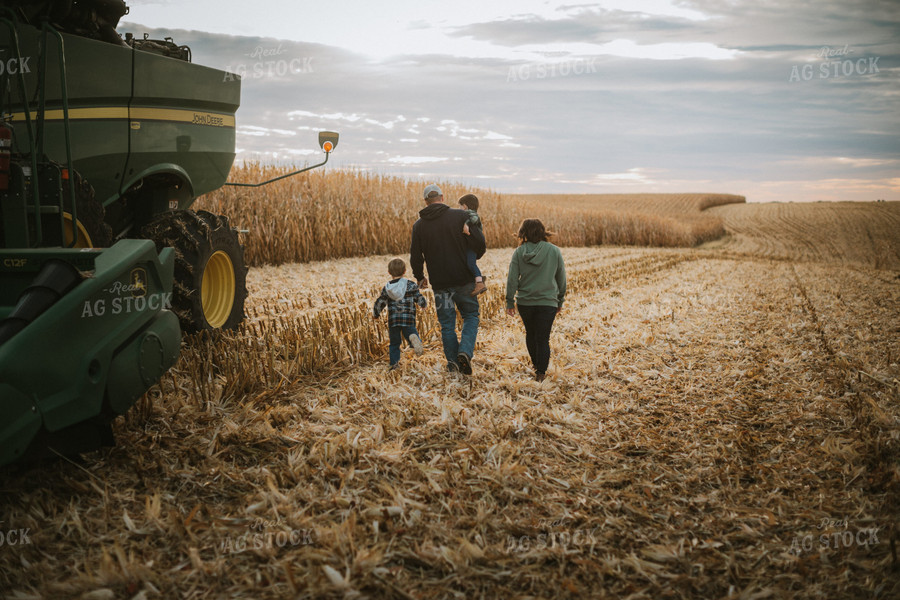 Farm Family in Corn Field 6941