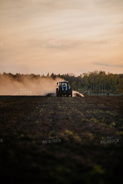 Tractoring Disking Field 118014