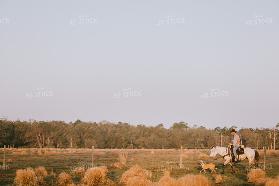 Rancher on Horse 7282