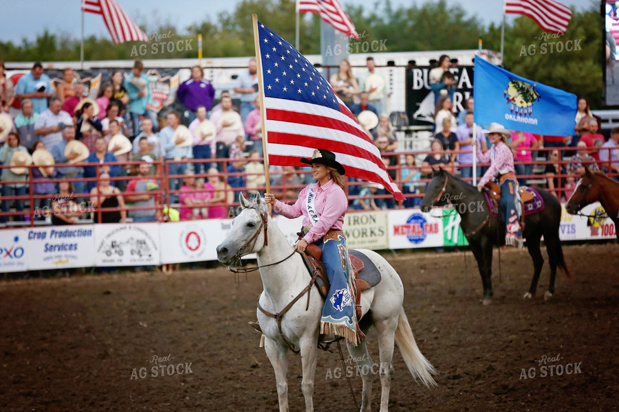 Ranchers on Horses in Ring 127034