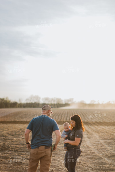 Farm Family in Field 7429